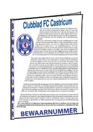 bewaarnummer seizoen 2007/2008 - FC Castricum