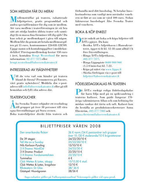 2008 ÅBO SVENSKA TEATER