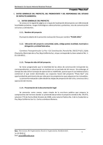 01.- MIA PLAZA AZUL - SiNaT - Semarnat