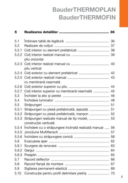 Instrucțiuni de montaj FPO Simplu și sigur - Bauder Romania