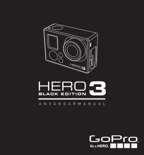 GoPro HERO3:Black Edition användarmanual