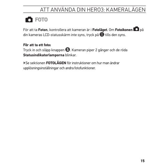 GoPro HERO3:Black Edition användarmanual