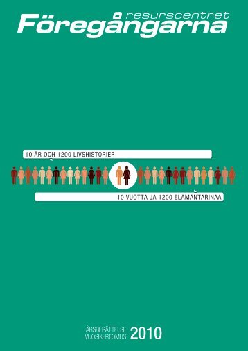 10 år och 1200 livshistorier 10 vuotta ja 1200 elämäntarinaa