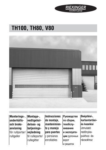 TH100, TH80, V80 - Novoferm