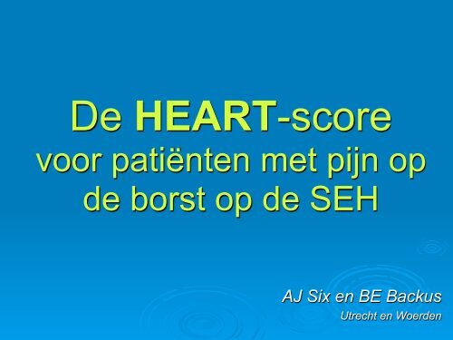 NVH Congress 2011 Presentation - HEART Score