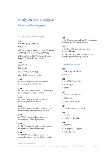 Analyseteknik 3. udgave - Nyt Teknisk Forlag