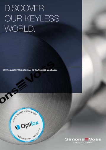 SimonsVoss brochure - Optilox
