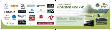 GROENHOEF GOLF CUP - vzw Stijn