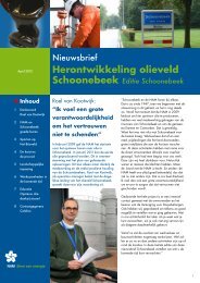 Nieuwsbrief herontwikkeling olieveld Schoonebeek - NAM