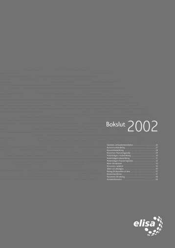 BokslutskommunikÚ 2002 - Elisa