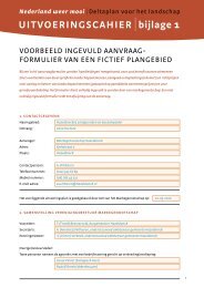 Bijlagen uitvoeringscahier - Vereniging Nederlands Cultuurlandschap