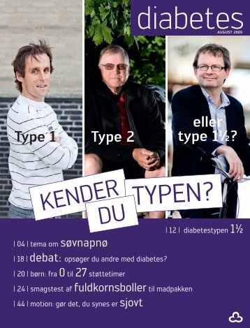 Læs Diabetesforeningens blad diabetes fra august 2009