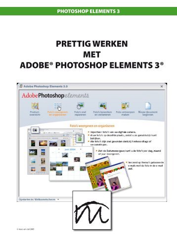 prettig werken met adobe® photoshop elements 3 - Marc-en-ciel