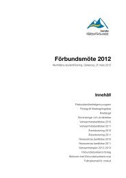 Förbundsmöteshandlingar 2012 - Svenska Klätterförbundet