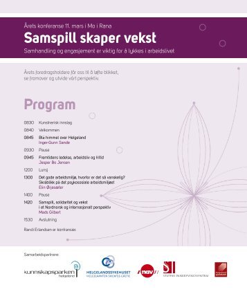 Samspill skaper vekst Program - Aksjonsprogrammet