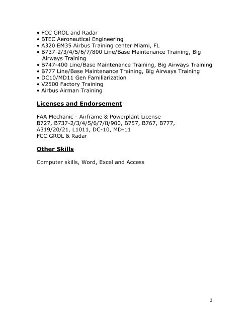 Maintenance Technician Resume Download