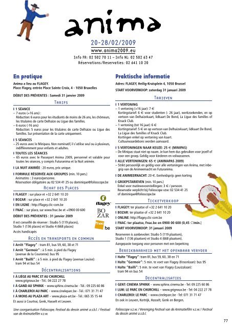 Programma in pdf formaat (2009) - Anima Festival