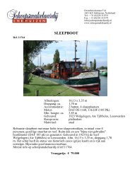 SLEEPBOOT - Beurs Klassieke Schepen