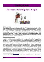 Het berispen (bestraffen of terechtwijzen) van de ... - De eindtijdbode