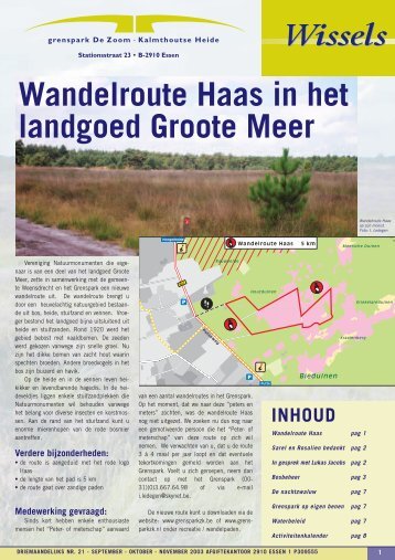 Wandelroute Haas in het landgoed Groote Meer - Kalmthoutse Heide