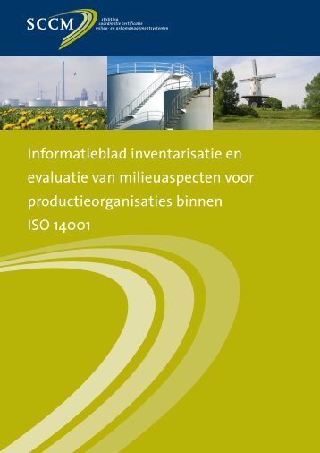 Informatieblad inventarisatie en evaluatie van ... - Sccm