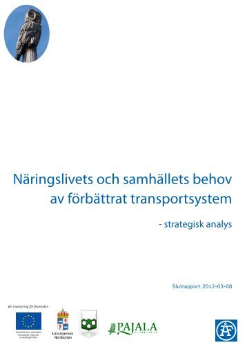 Läs rapporten för Transportsystem här. - Pajala