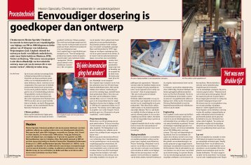Eenvoudiger dosering is goedkoper dan ontwerp - Solids Processing