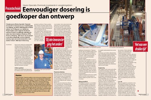 Eenvoudiger dosering is goedkoper dan ontwerp - Solids Processing