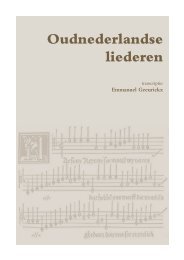 Catalogus Oudnederlandse liederen - Academie Asse