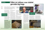 Trillen en rekken voor stabiel gevulde big bags - Solids Processing