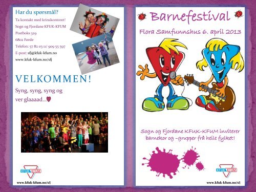 120827 - Brosjyre Barnefestival.pdf - Norges KFUK-KFUM