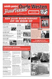 Buurtkrant Oude Westen juli 2008 - Rotterdam - Aktiegroep Het ...