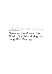 Opera on the Move in the Nordic Countries during the Long 19th ...