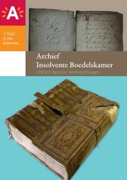 Brochure Insolvente Boedelskamer - Felix Archief