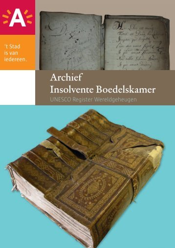 Brochure Insolvente Boedelskamer - Felix Archief