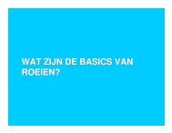 wat zijn de basics van roeien? - ERV Beatrix