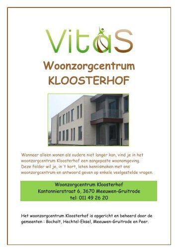 Woonzorgcentrum KLOOSTERHOF - VitaS