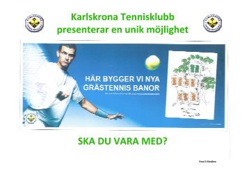 Grästennisbanor - Karlskrona Tennisklubb