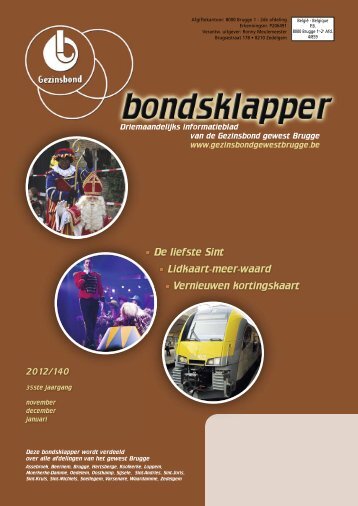 bondsklapper nr 140 - Gezinsbond Gewest Brugge