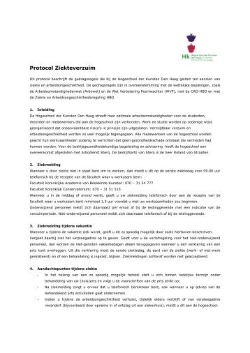 Protocol Ziekteverzuim (.pdf) - KABK