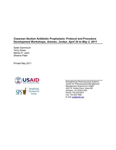 Title Of Trip Report Management Sciences For Health