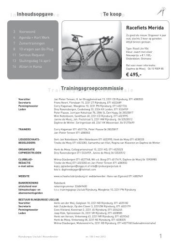 Trainingsgroepcommissie Trainingsgroepcommissie I ...