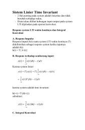 Sistem Linier Time Invariant