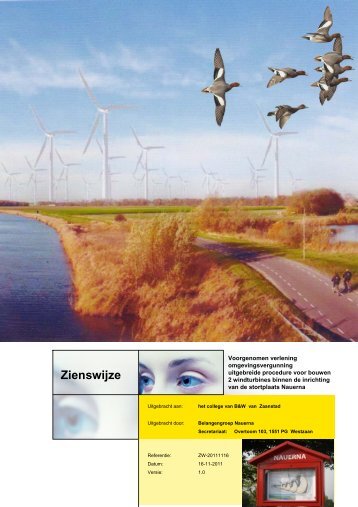 Klik hier voor onze zienswijze tegen de windturbines in ... - Nauerna