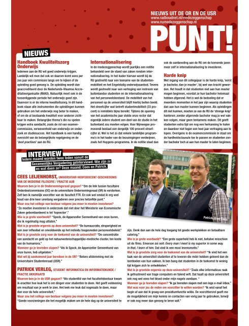 ONZE LOBBY OP HET BINNENHOF - Vox magazine