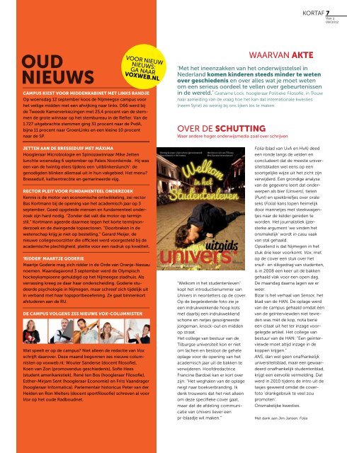 ONZE LOBBY OP HET BINNENHOF - Vox magazine