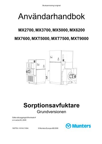 MX Teknisk handbok.pdf - Munters