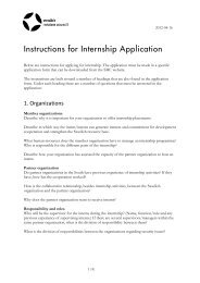 Instructions for internship application