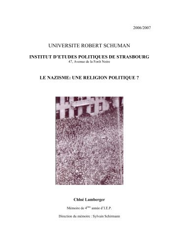 Le nazisme: une « religion politique