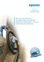 Uponor flexibel voorgeïsoleerd leidingsysteem commercieel